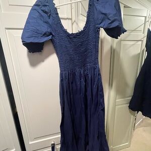 Hill House Navy Midi Dress